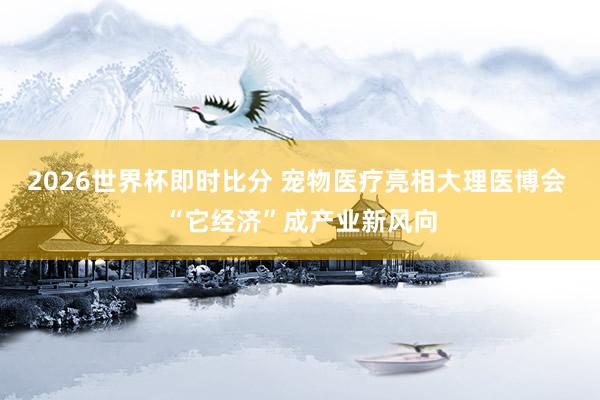 2026世界杯即时比分 宠物医疗亮相大理医博会 “它经济”成产业新风向