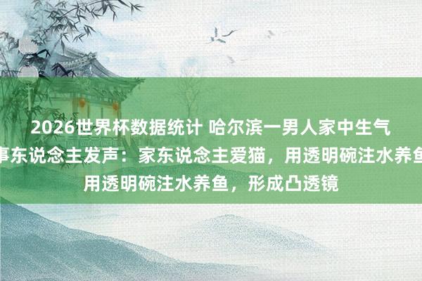 2026世界杯数据统计 哈尔滨一男人家中生气又被浇灭,当事东说念主发声:家东说念主爱猫,用透明碗注水养鱼,形成凸透镜