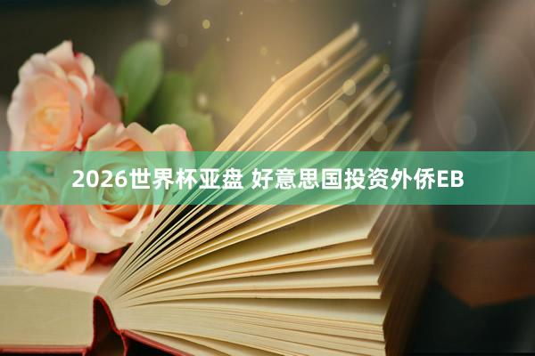2026世界杯亚盘 好意思国投资外侨EB